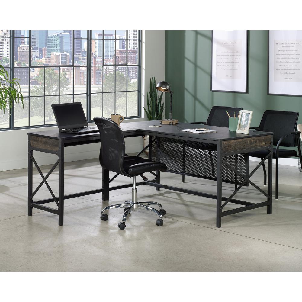 36" Commercial Desk Return In Carbon Oak By Sauder | Shelves & Shelving Units | Modishstore