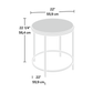 Int Lux Side Table Round Deco Stone By Sauder | Desks | Modishstore - 4