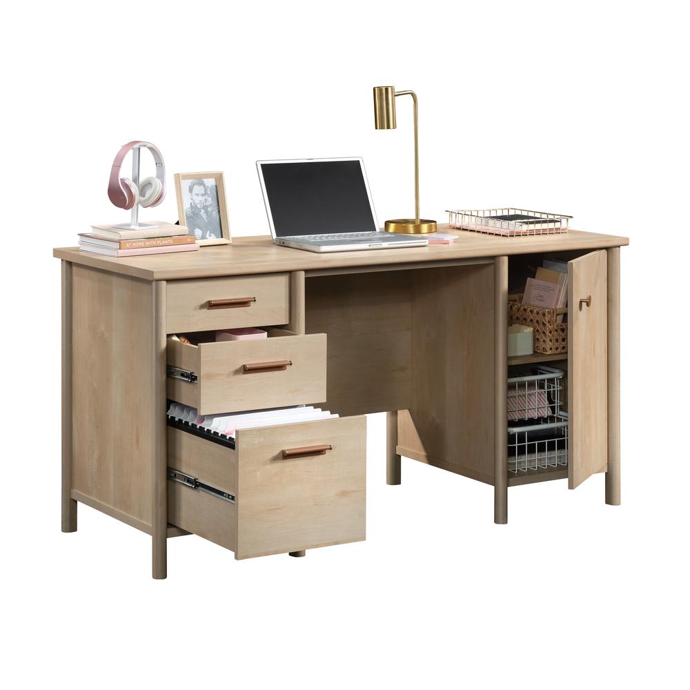 Whitaker Point 60" Desk Natural Maple By Sauder | Desks | Modishstore - 4