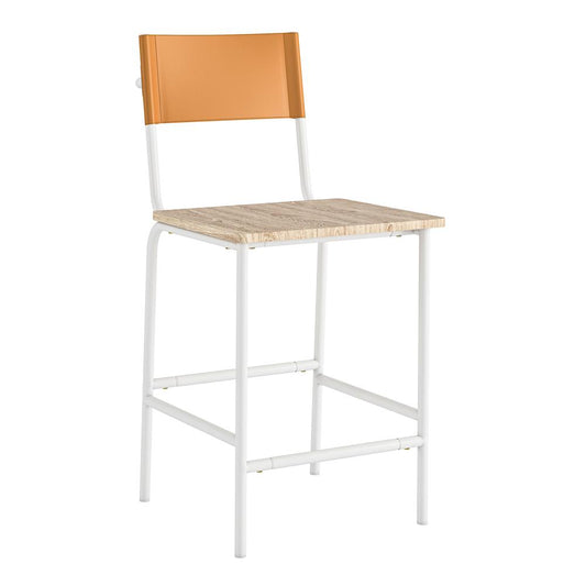 Boulevard Cafe Counter Stool Wh&Camel 3A By Sauder | Dining Chairs | Modishstore