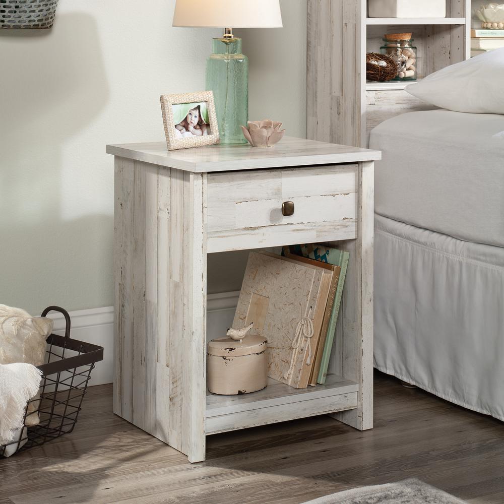River Ranch Night Stand White Pl 3A By Sauder | Nightstands | Modishstore - 3