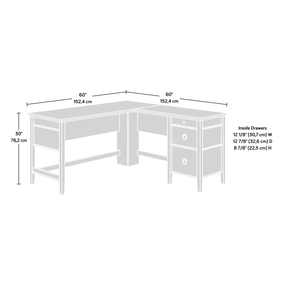 East Adara L-Desk Co By Sauder | Desks | Modishstore - 4