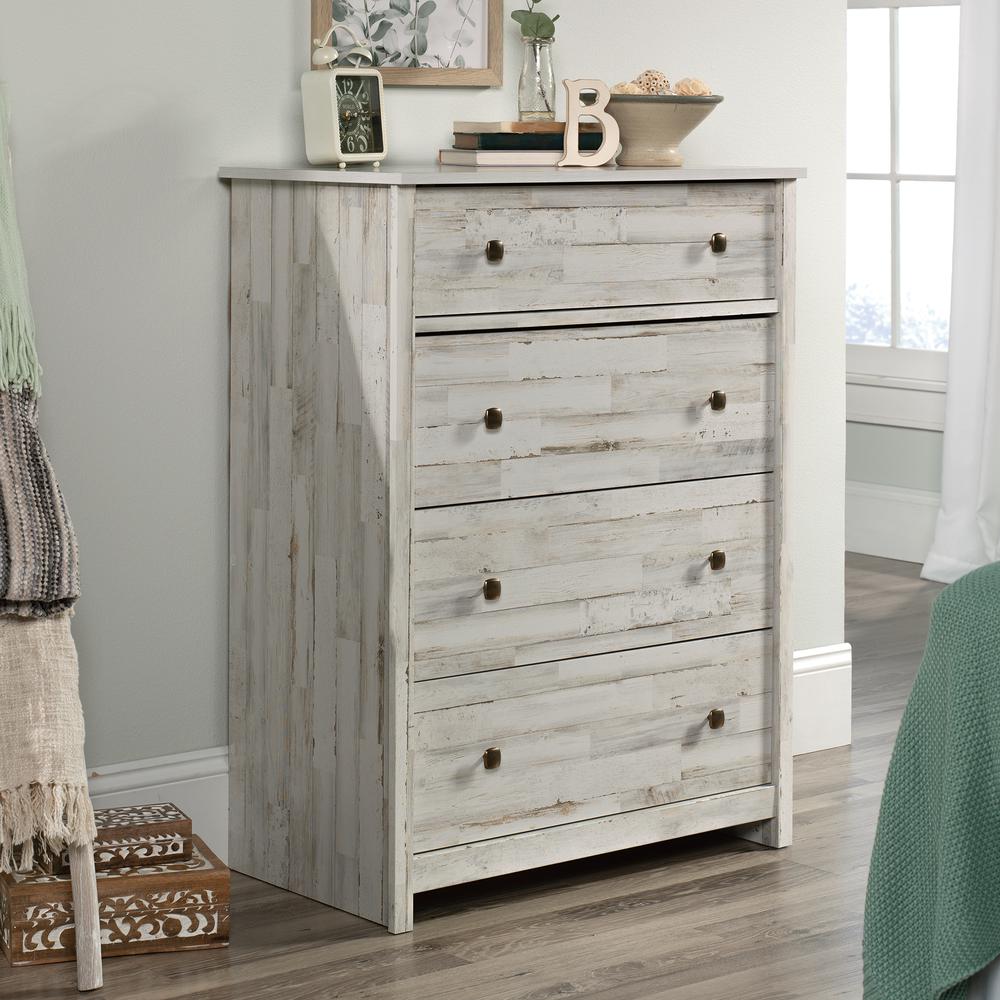 River Ranch 4-Drawer Chest White Plank By Sauder | Drawers | Modishstore - 3