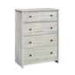 River Ranch 4-Drawer Chest White Plank By Sauder | Drawers | Modishstore - 2