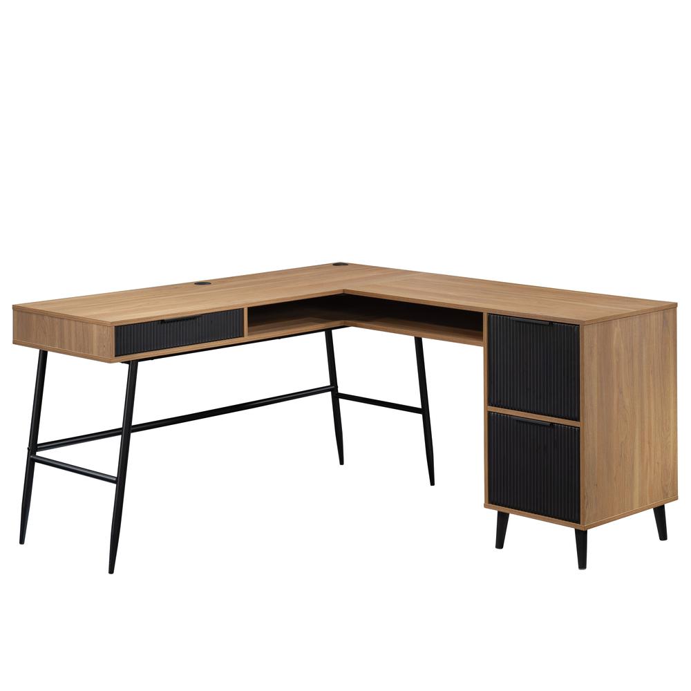 Ambleside L-Desk Sw By Sauder | Desks | Modishstore - 2