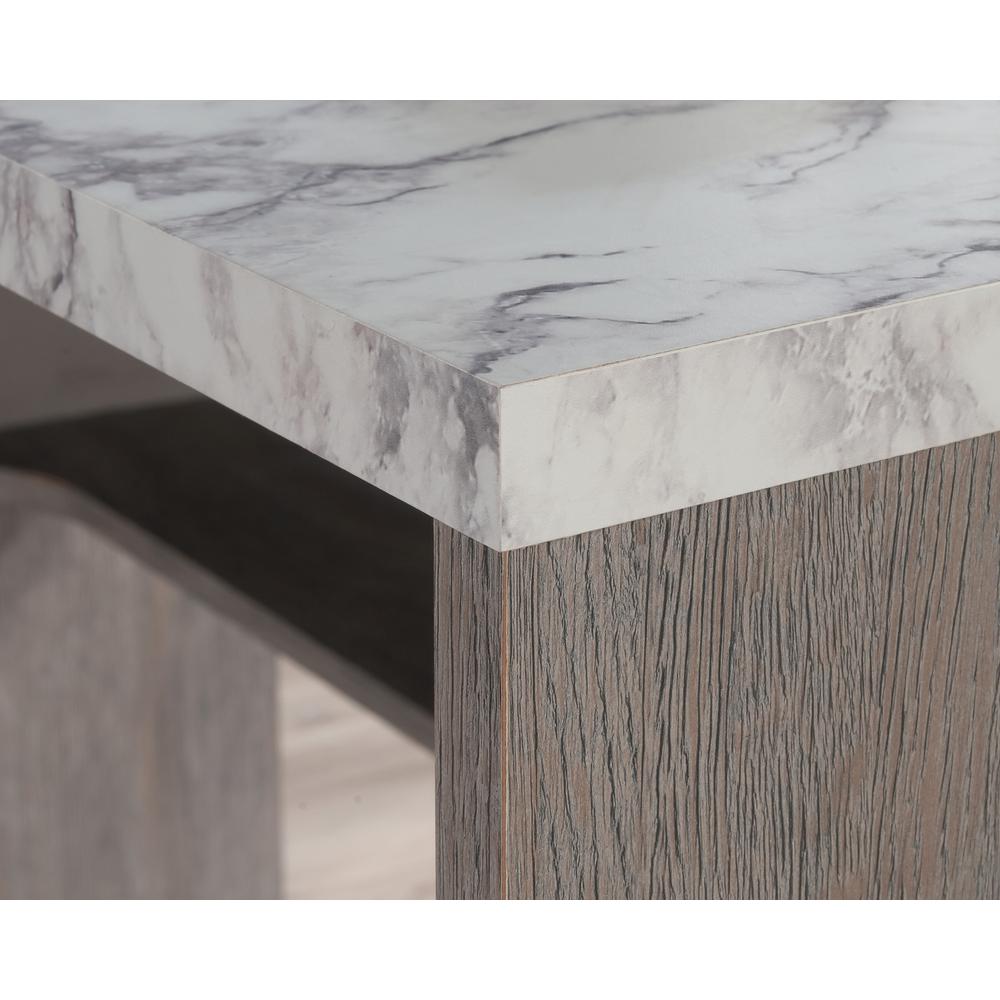 Contemporary L-Shaped Desk In Ashen Oak By Sauder | Desks | Modishstore - 2