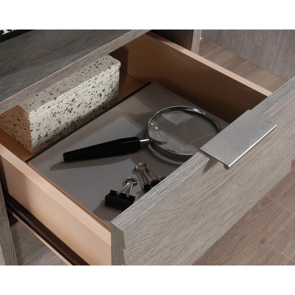Contemporary L-Shaped Desk In Ashen Oak By Sauder | Desks | Modishstore - 5