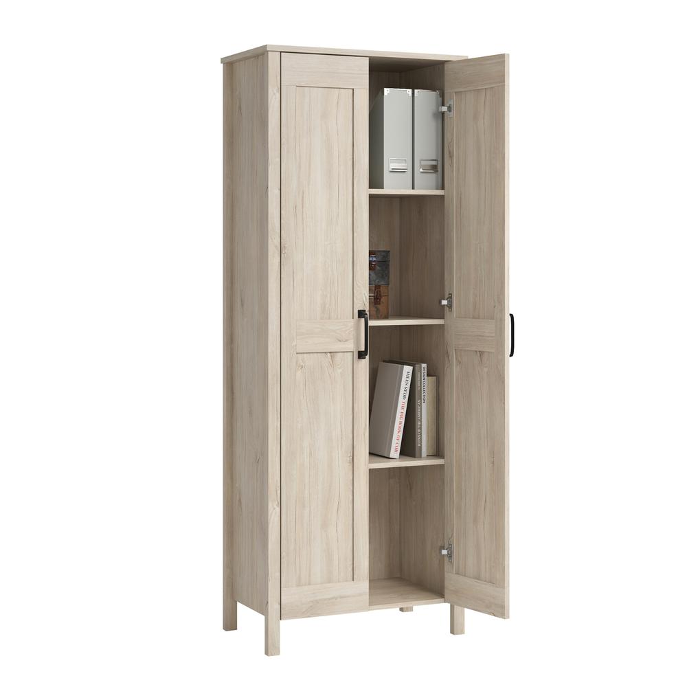 2-Door Storage Cabinet Chalk Oak By Sauder | Cabinets | Modishstore - 3