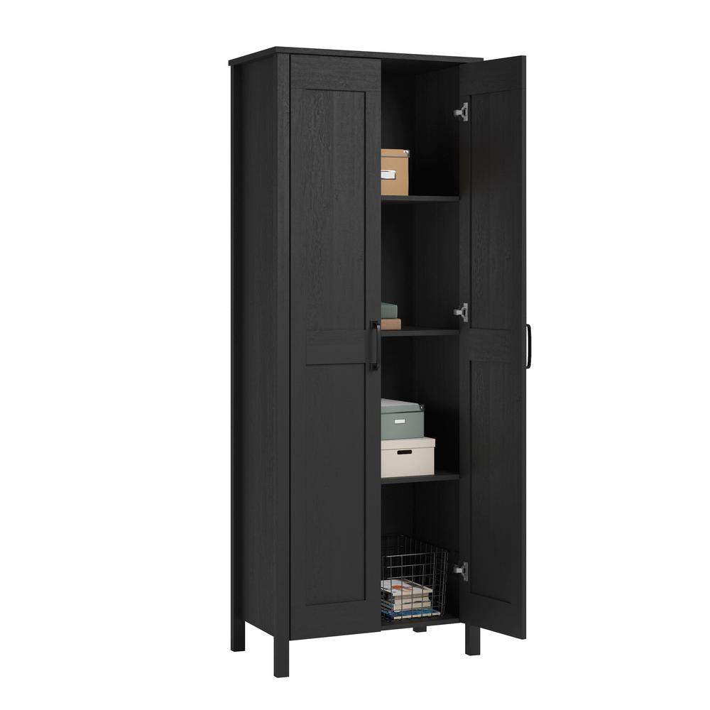 2-Door Storage Cabinet Raven Oak By Sauder | Cabinets | Modishstore - 3