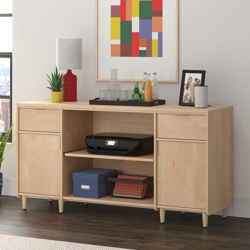 Clifford Place Credenza Natural Maple By Sauder | Sideboards | Modishstore