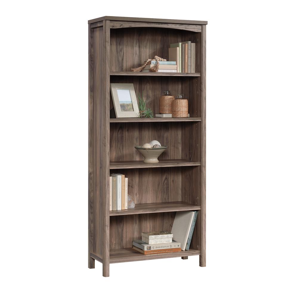 Costa 5-Shelf Bookcase Washed Walnut By Sauder | Bookcases | Modishstore - 2