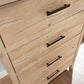 Pacific View 4 Drawer Chest Prime Oak By Sauder | Drawers | Modishstore - 5