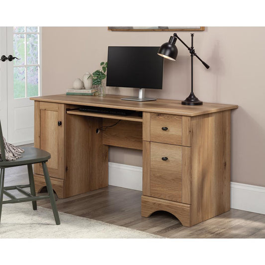 Computer Desk With Drawers In Timber Oak By Sauder | Desks | Modishstore