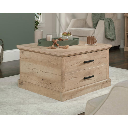 Coffee Table With Storage Drawer In Prime Oak By Sauder | Coffee Tables | Modishstore