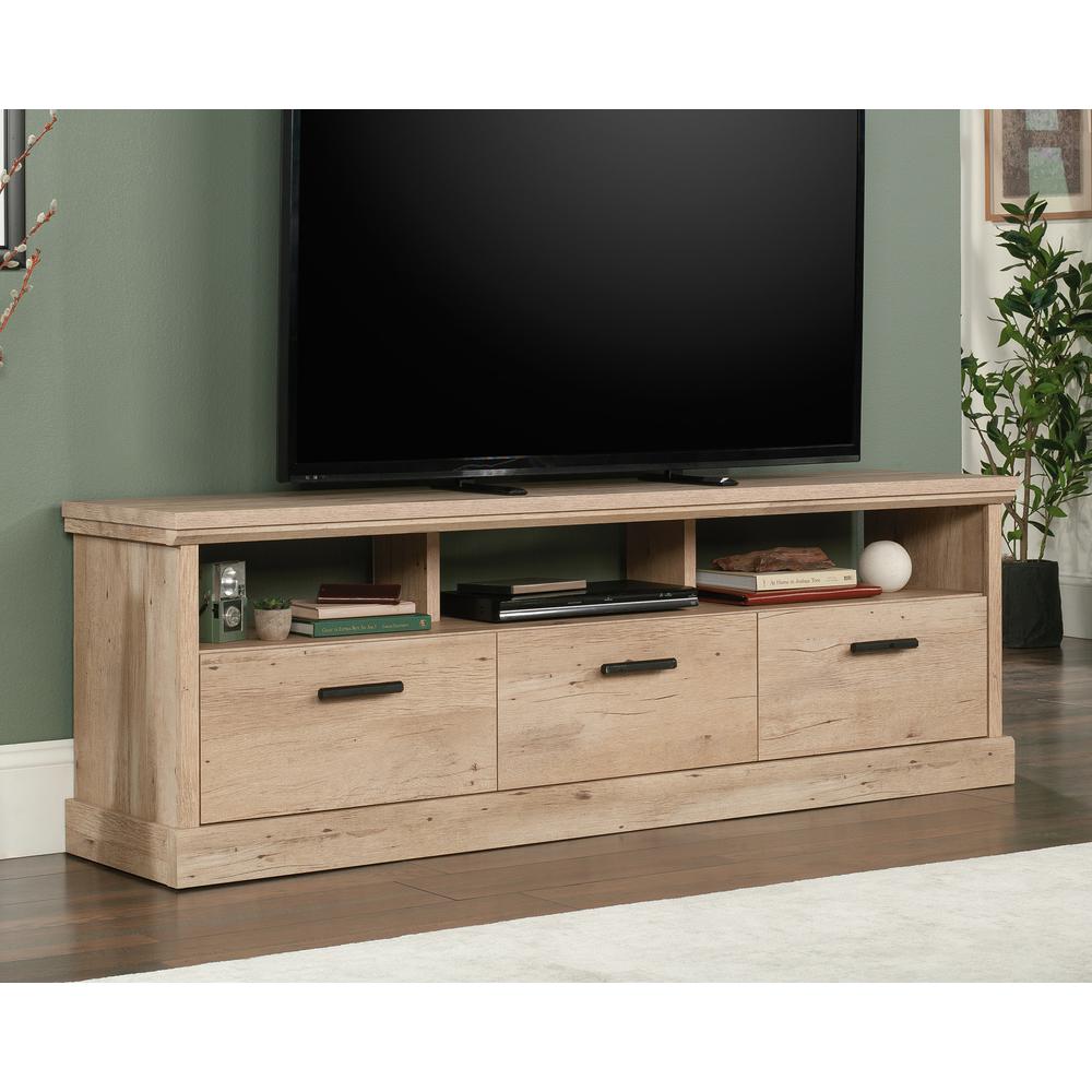 Tv Credenza With Drawers In Prime Oak By Sauder | TV Stands | Modishstore