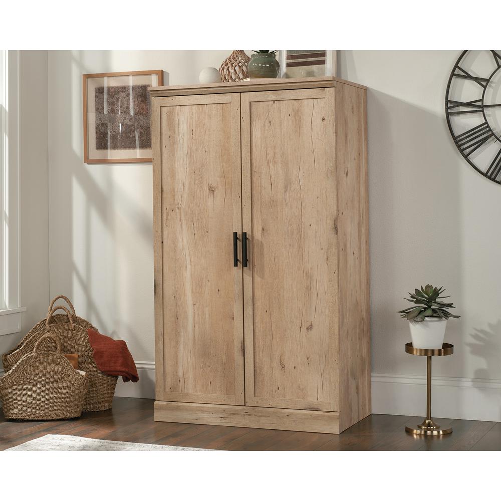 2-Door Storage Cabinet In Prime Oak By Sauder | Armoires & Wardrobes | Modishstore
