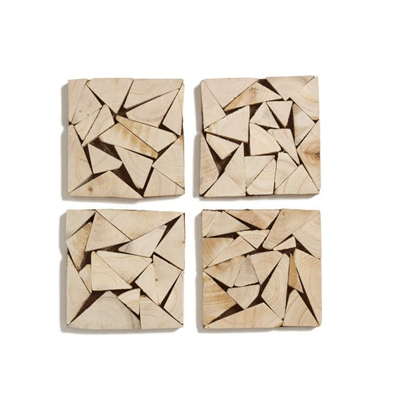 Wedge Coasters-Set/6 by Texture Designideas | Mats | Modishstore