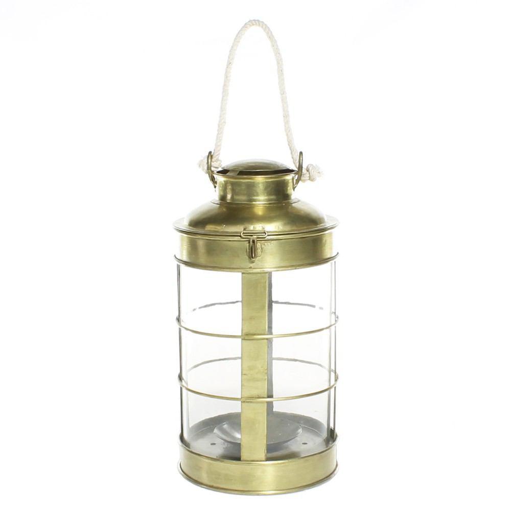 HomArt Caravan Brass Lantern - Antique Brass - Small-3