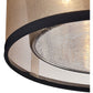 Diffusion 2-Light Flush Mount in Oiled Bronze with Organza and Mercury Glass ELK Lighting