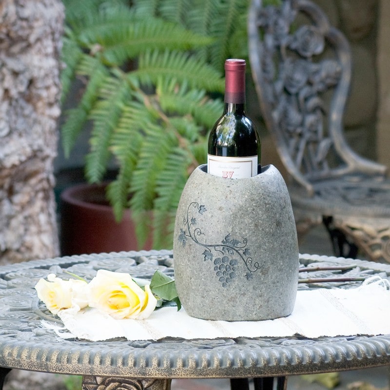 Garden Age Supply Natural Stone Wine Cooler Set of 2 | Wine & Bar Accessories | Modishstore
