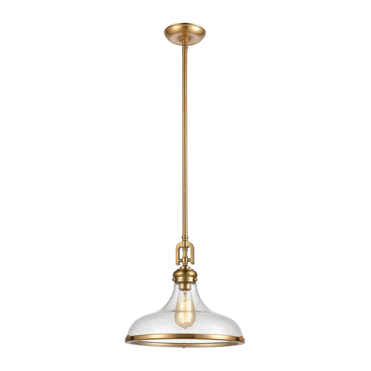 Rutherford 1-Light Pendant with Seedy Glass by ELK Lighting-3