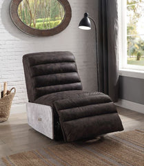 Fabric Upholstered Rocker Recliner With Tufted Back