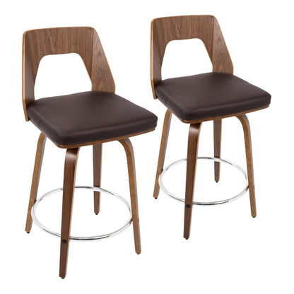 LumiSource Trilogy 24" Counter Stool - Set of 2-40