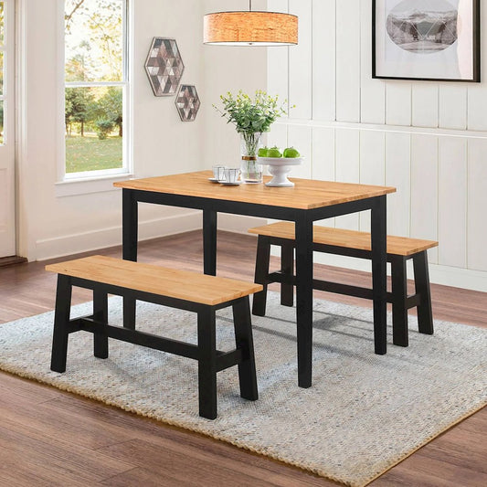 New York Table With 2 Benches By 4D Concepts - Bg2343239 | Dining Sets | Modishstore