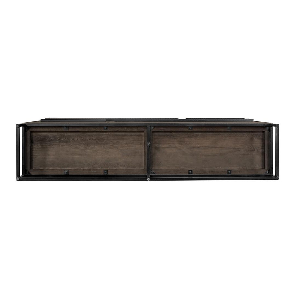 Nevada Rustic Oak Wood Sideboard In Dark Brown By Armen Living | Sideboards | Modishstore - 5