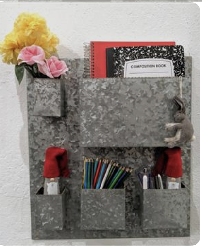 Five Pocket Metal Wall Planter/ Utility Organiser-6