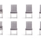 Manhattan Comfort Element Grey Dining Chairs (Set of 8) | Dining Chairs | Modishstore