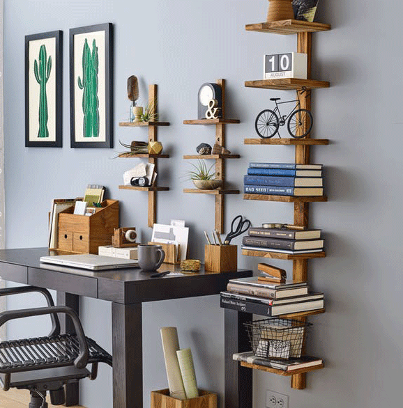 Takara™ Column Shelf Set of 2 By Texture Designideas | Wall Shelf | Modishstore-2