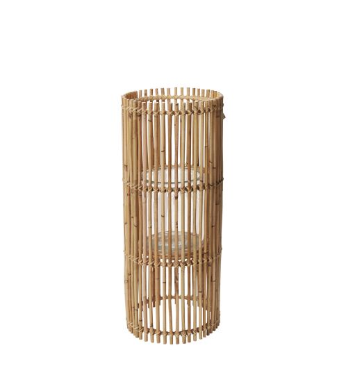 Brio Wood Woven Lantern Shade/Plant Stand By Accent Decor- 2 Sizes | Lanterns | Modishstore - 3