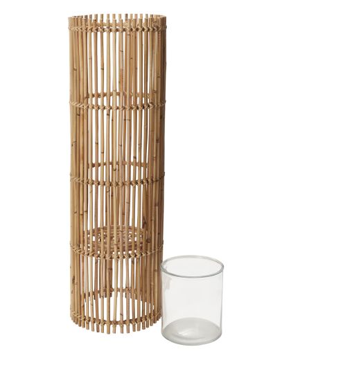Brio Wood Woven Lantern Shade/Plant Stand By Accent Decor- 2 Sizes | Lanterns | Modishstore - 7