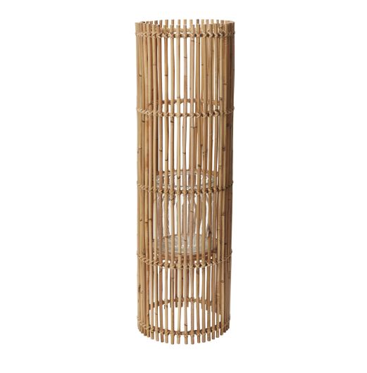 Brio Wood Woven Lantern Shade/Plant Stand By Accent Decor- 2 Sizes | Lanterns | Modishstore - 6