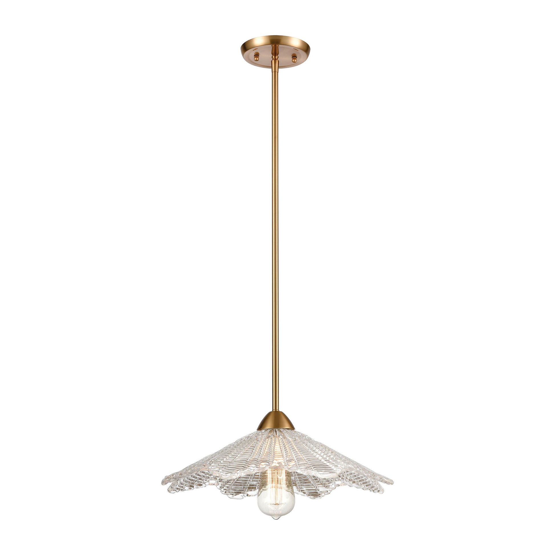 Radiance 1-Light Pendant with Clear Textured Glass by ELK Lighting-2