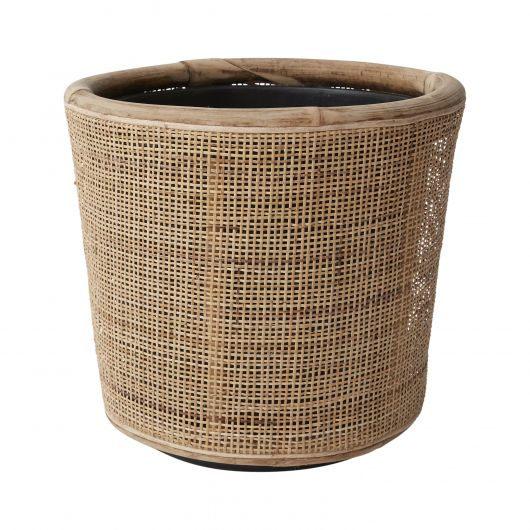 Fett Woven Wooden Pot Stand By Accent Decor | Planters, Troughs & Cachepots | Modishstore - 2