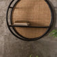 Gambit Round Iron & Natural Grass Wall Shelf By Accent Decor | Wall Shelf | Modishstore - 1