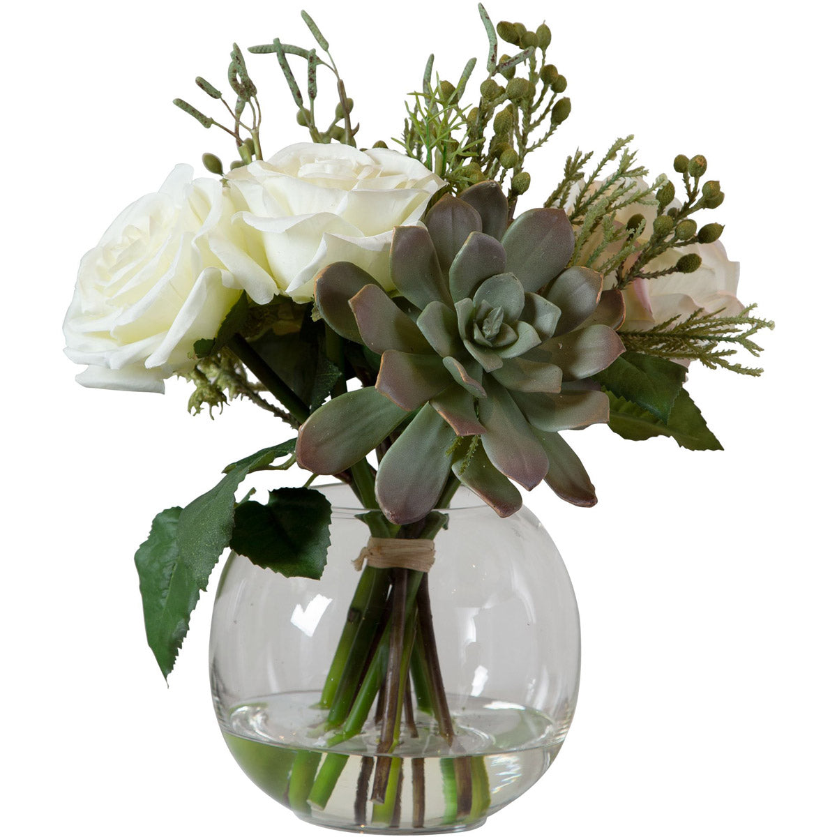 Uttermost Belmonte Floral Bouquet & Vase | Modishstore | Vases-2