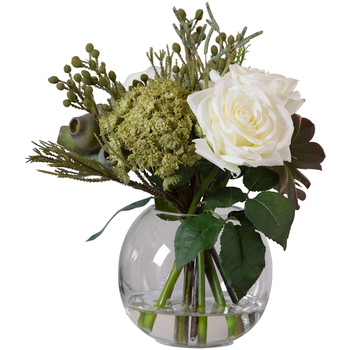 Uttermost Belmonte Floral Bouquet & Vase | Modishstore | Vases-3