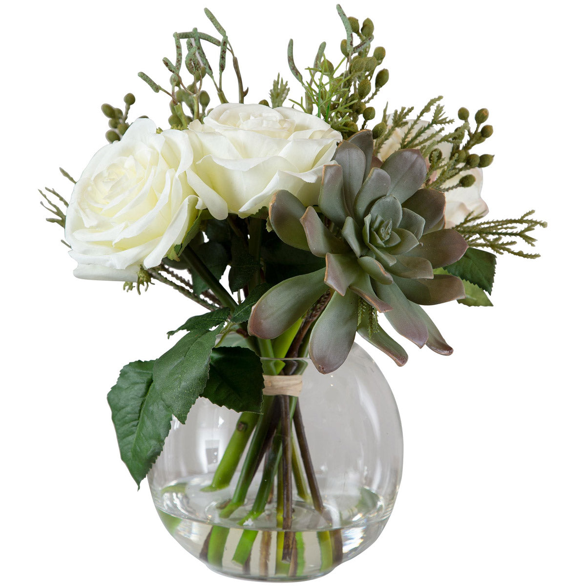 Uttermost Belmonte Floral Bouquet & Vase | Modishstore | Vases-4