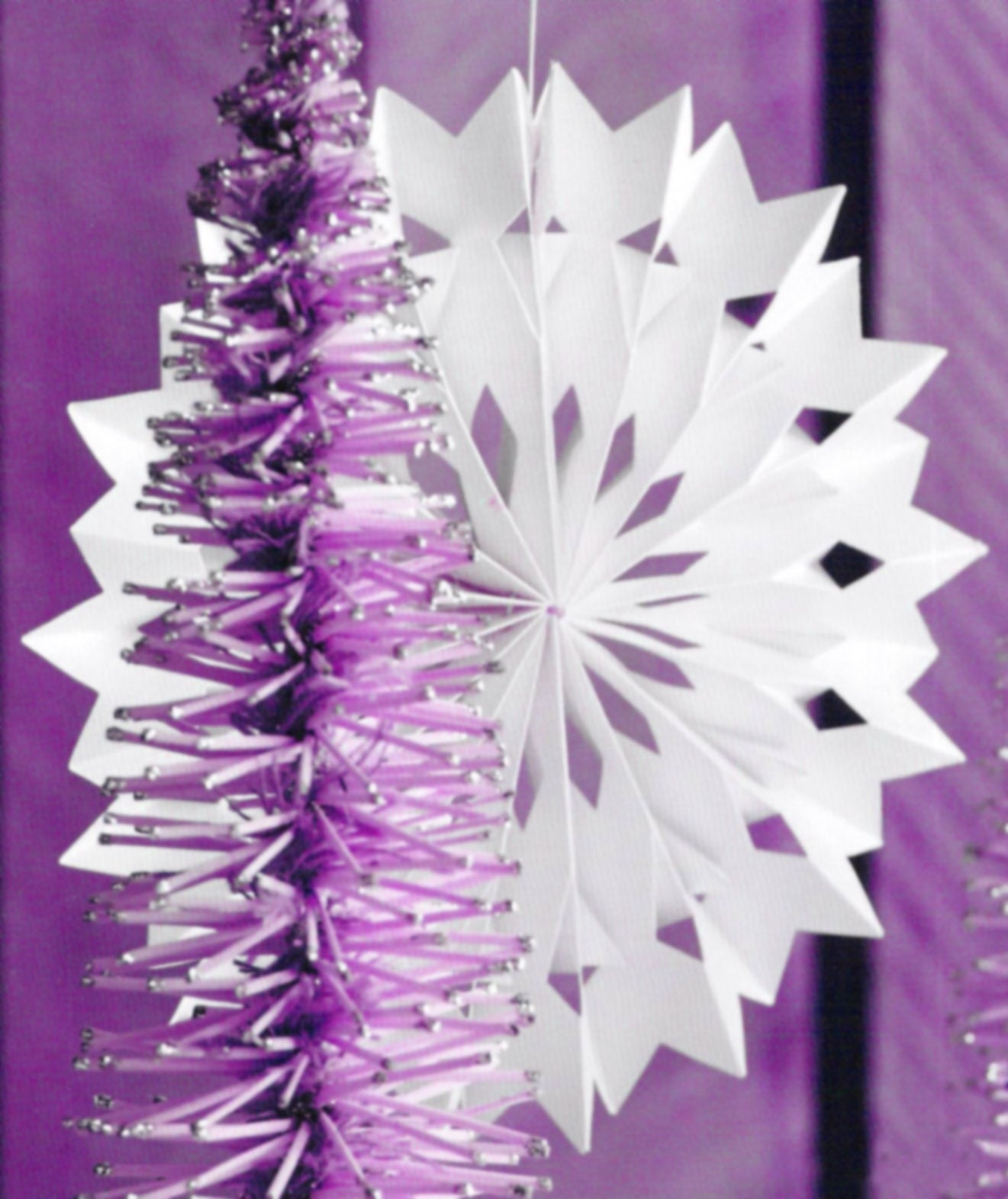Roost Pleated Paper Snowflakes - Set Of 8-8