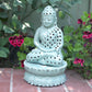 Garden Age Supply Ceramic Sitting Buddha Candle Lantern - Mint Set of 2 | Lanterns | Modishstore
