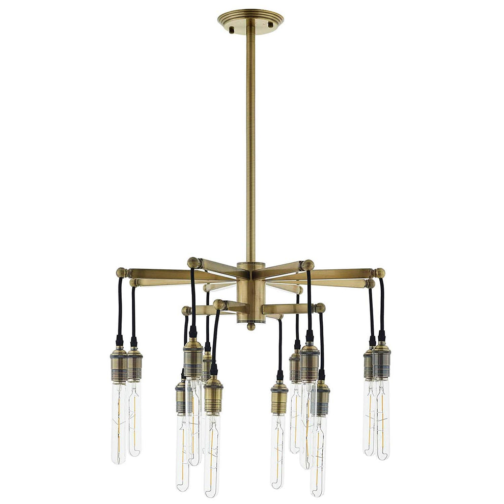Resolve Antique Brass Ceiling Light Pendant Chandelier By Modway - EEI-3274 | Chandeliers | Modishstore - 2