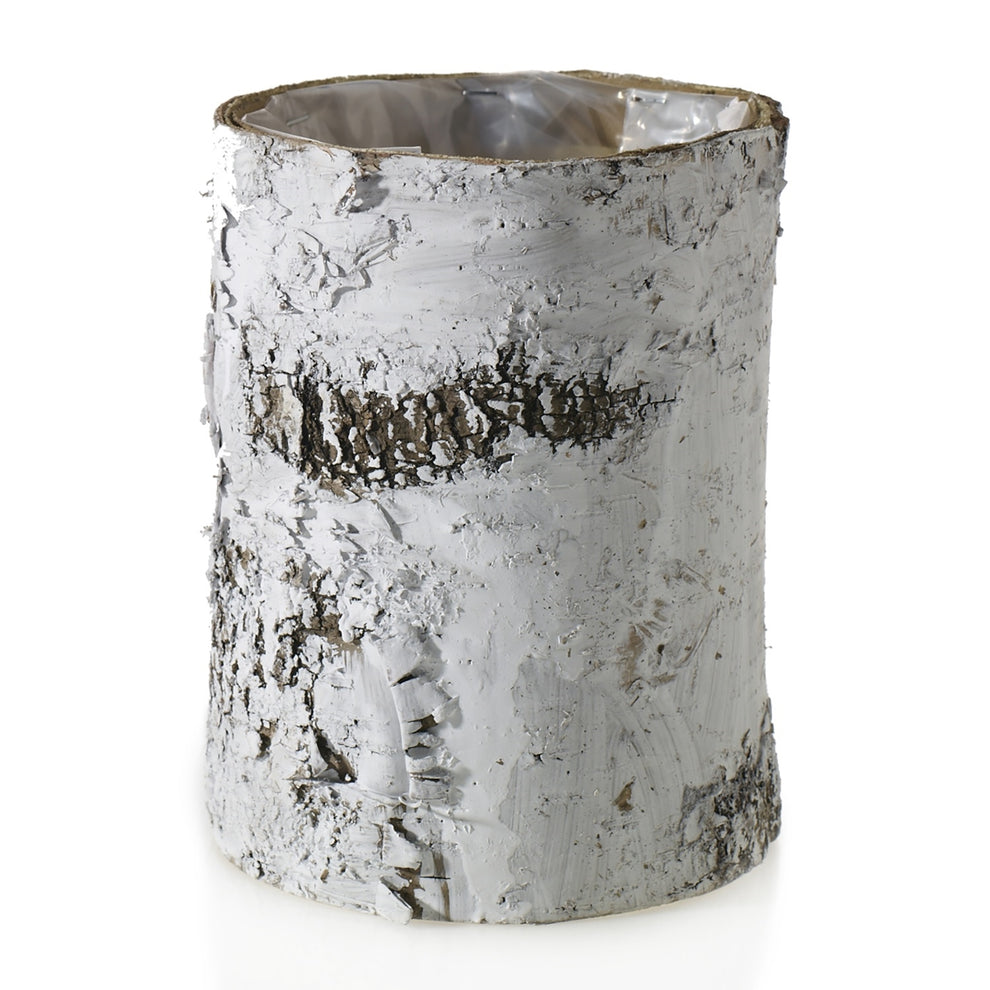 White Birch Cylinder and Bowl Set Of 4 By Accent Decor | Planters, Troughs & Cachepots | Modishstore - 10