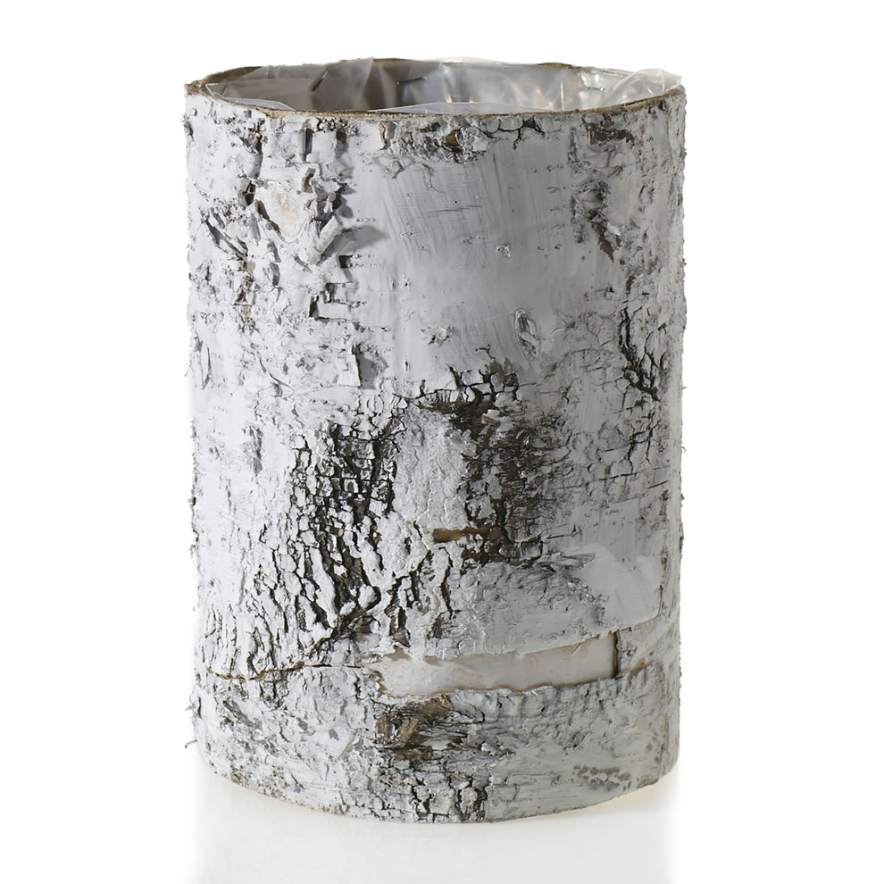 White Birch Cylinder and Bowl Set Of 4 By Accent Decor | Planters, Troughs & Cachepots | Modishstore - 9