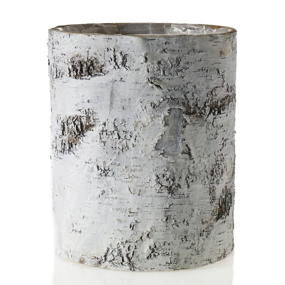 White Birch Cylinder and Bowl Set Of 4 By Accent Decor | Planters, Troughs & Cachepots | Modishstore - 7