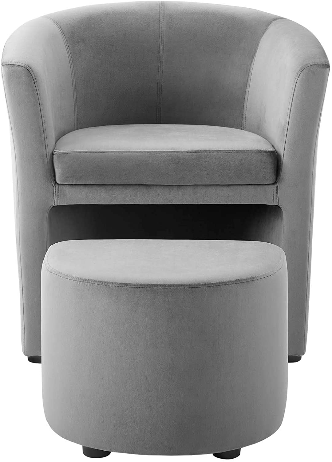 Modway Divulge Performance Velvet Arm Chair and Ottoman Set | Armchairs | Modishstore-16