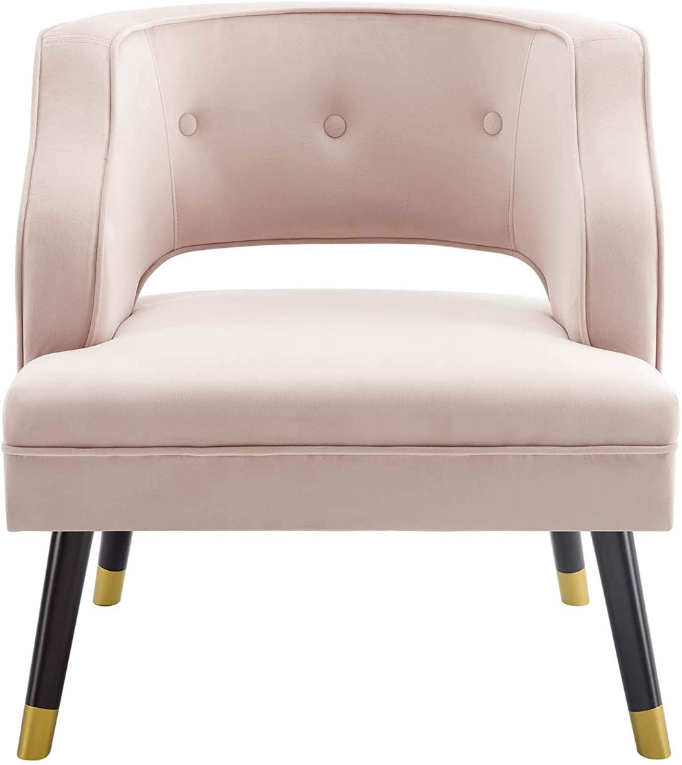 Modway Traipse Button Tufted Open Back Performance Velvet Armchair - EEI-3579 | Armchairs | Modishstore - 4