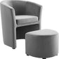 Modway Divulge Performance Velvet Arm Chair and Ottoman Set - EEI-3607 | Armchairs | Modishstore - 18